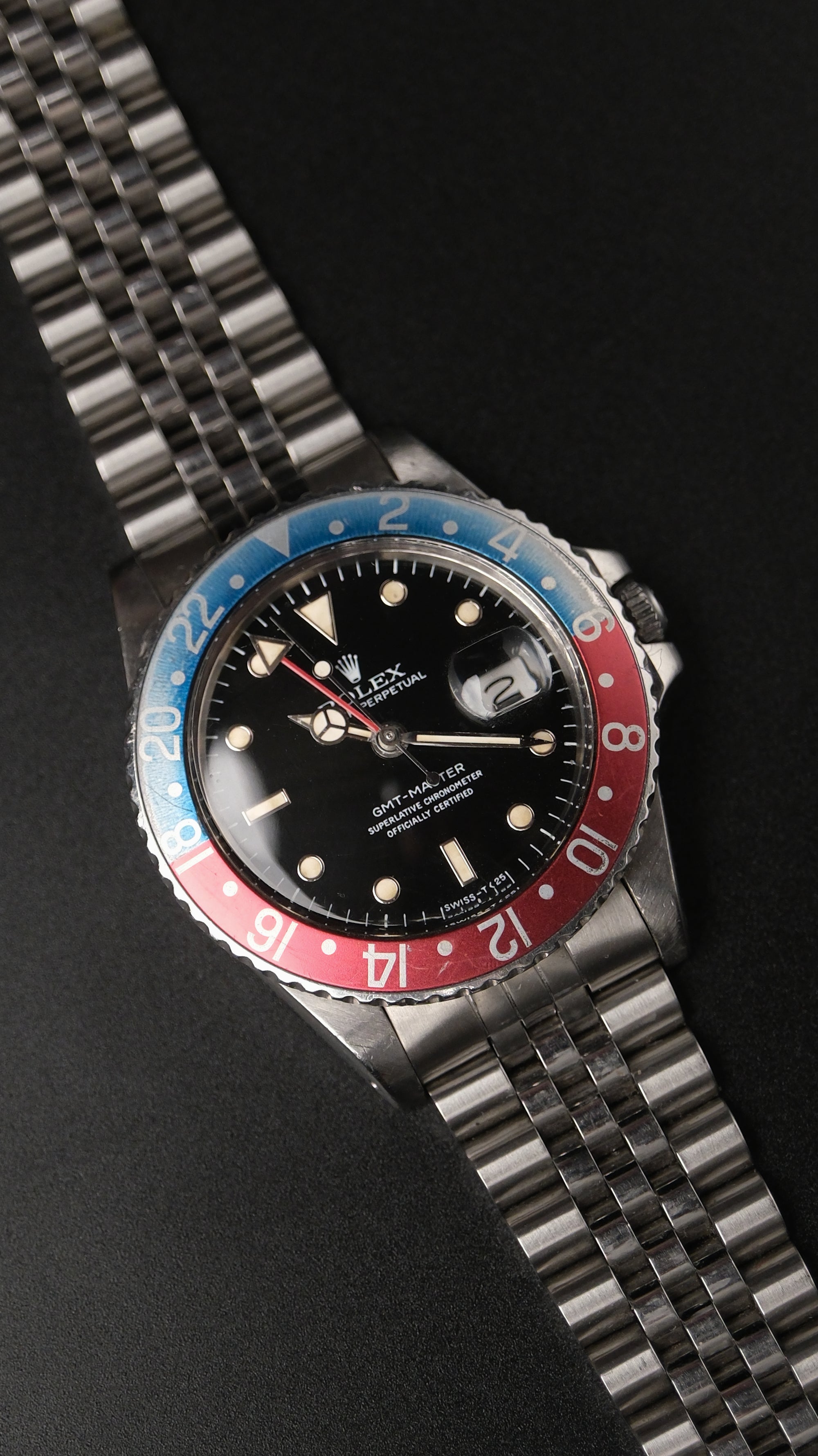 Rolex GMT-Master Spider dial / serviced / Patina 1985