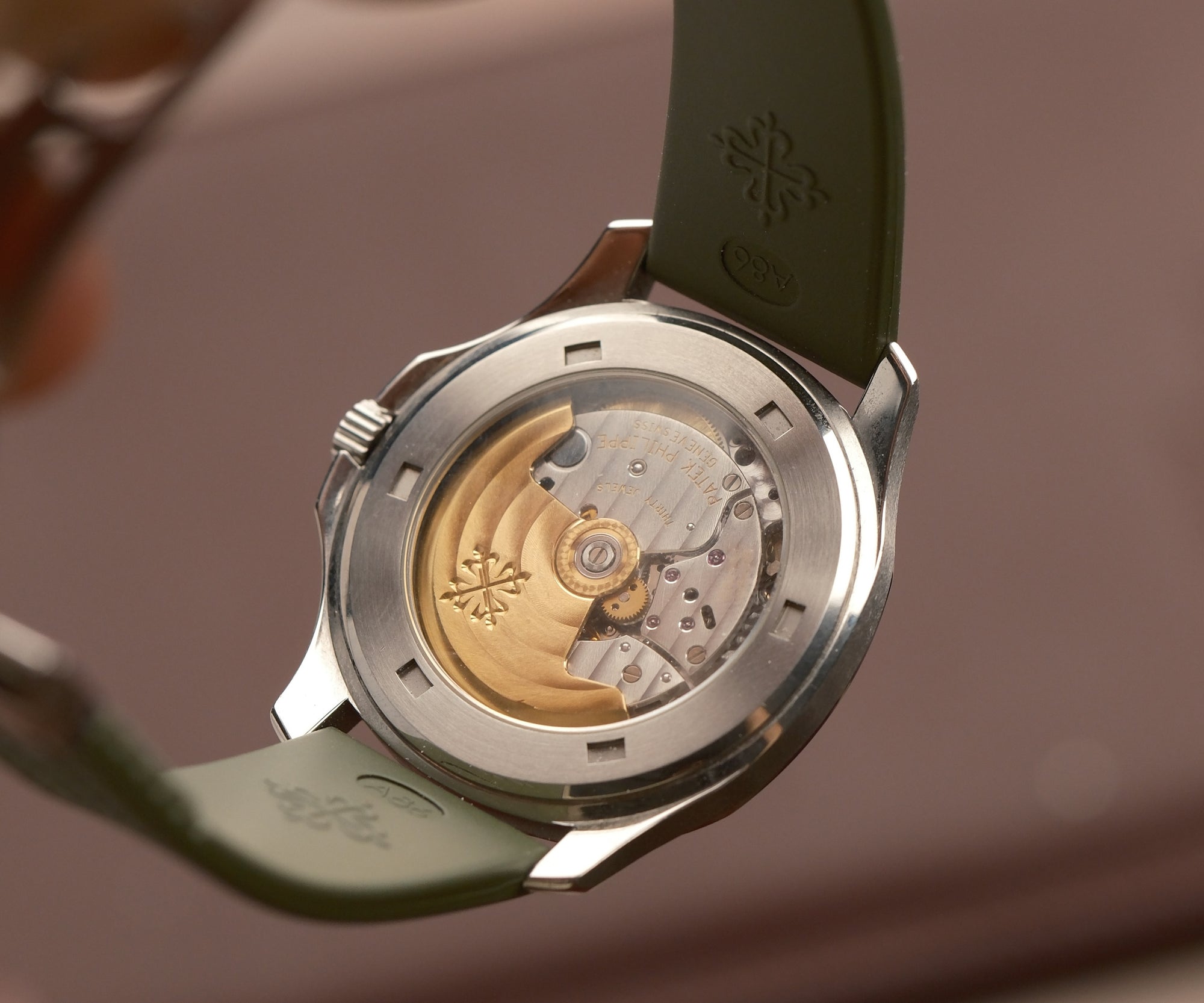 Patek Philippe Aquanaut "Jumbo" Stainless Steel Tritium Dial Ref. 5065A-001 – Gübelin Full Set 1999