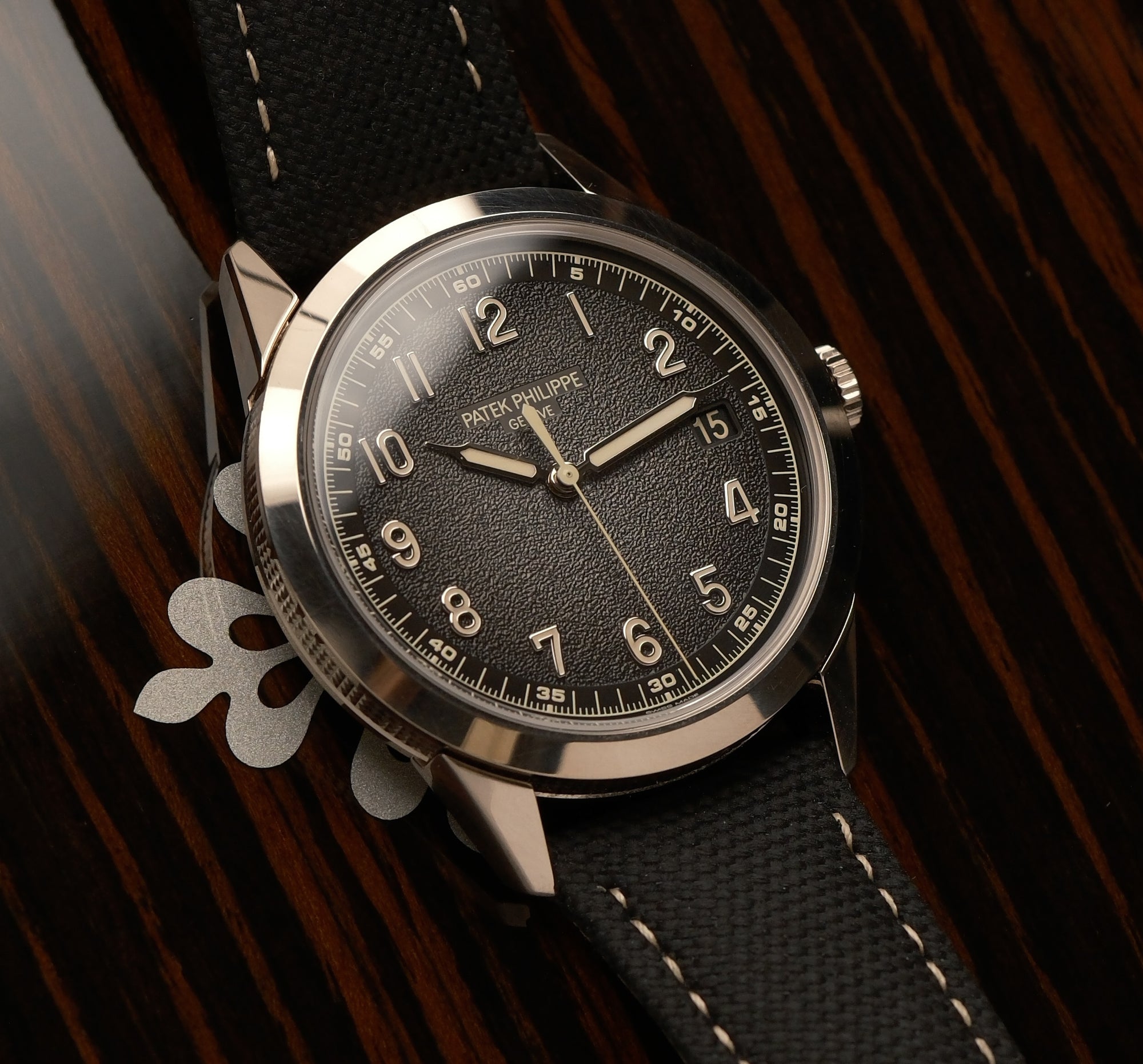 Patek Philippe Calatrava 18k White Gold Charcoal Dial Ref. 5226G-001