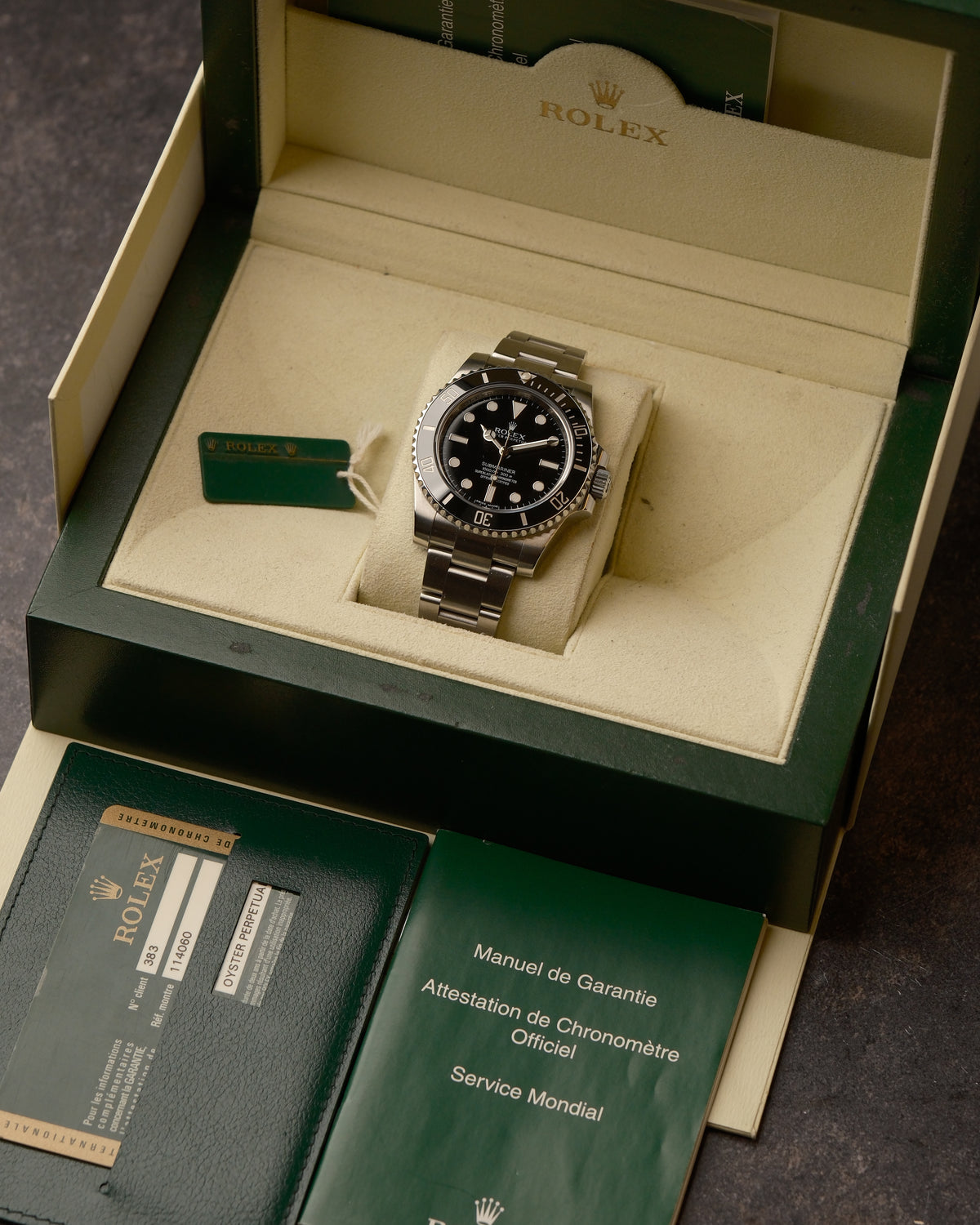 Rolex Submariner No-Date 114060 – 2012 - full set