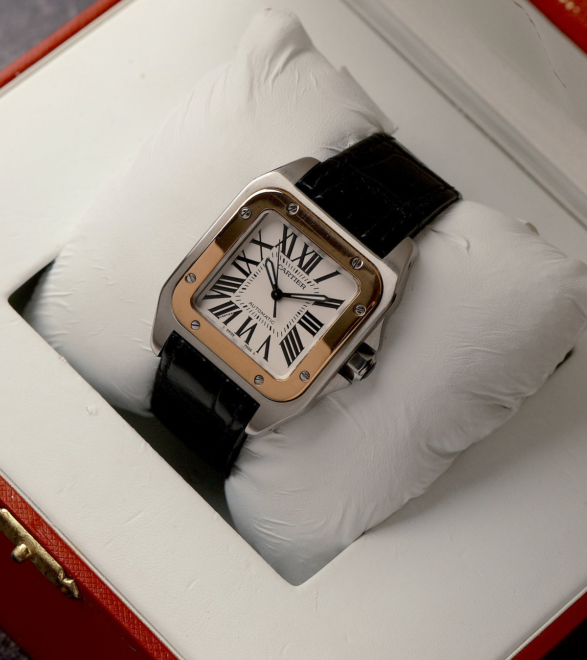 Cartier Santos 100 XL Automatic Steel &amp; Rose Gold | Full Set | 2014