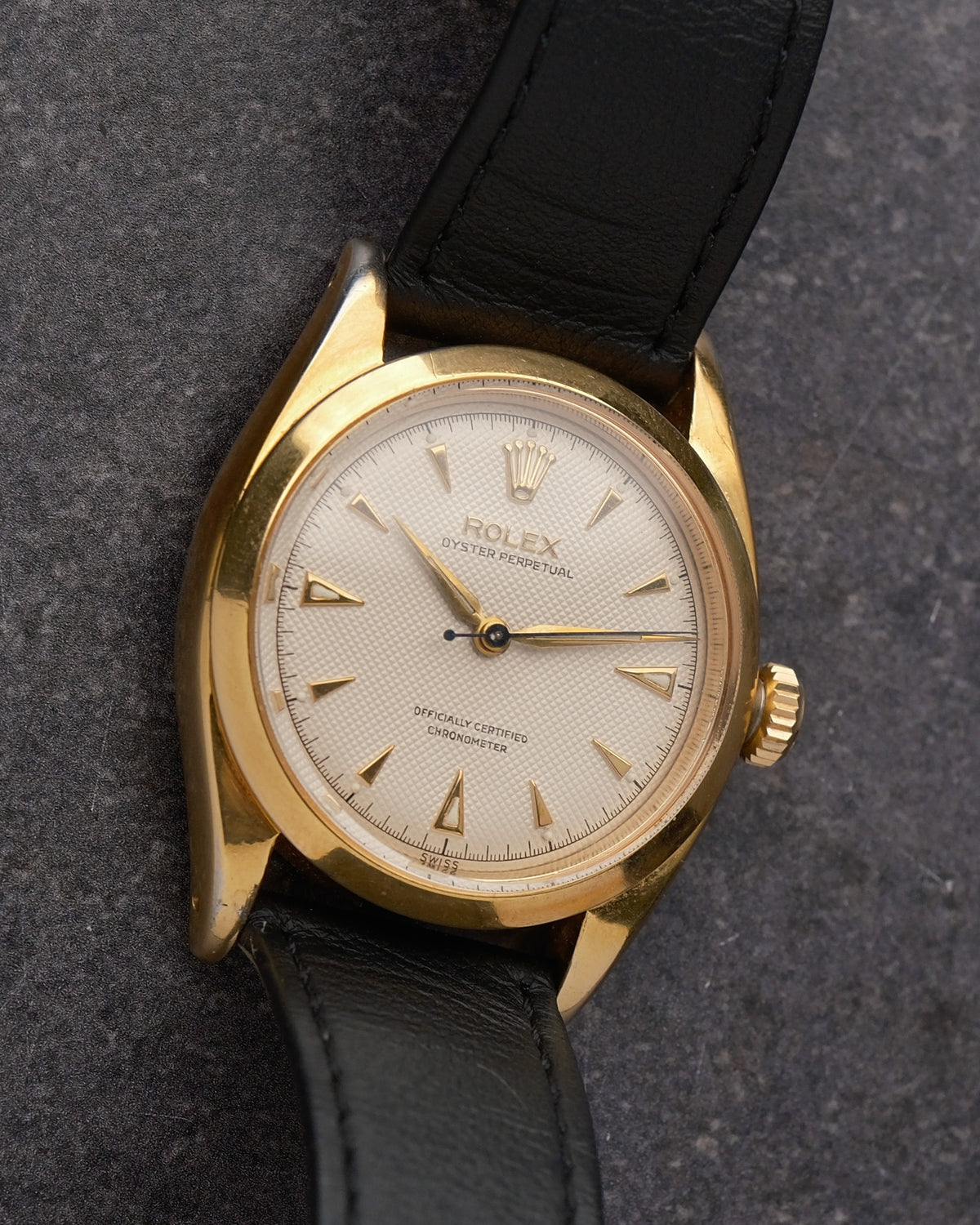 Rolex Oyster Perpetual Chronometer Ref. 6564 (Believed) Honeycomb | fresh rolex service