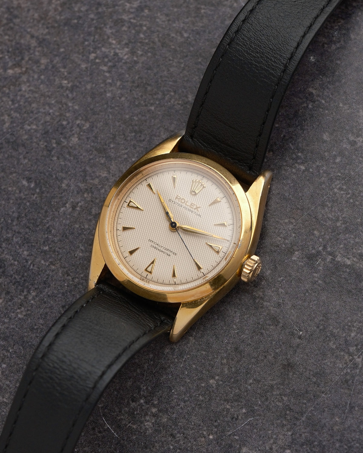 Rolex Oyster Perpetual Chronometer Ref. 6564 (Believed) Honeycomb | fresh rolex service