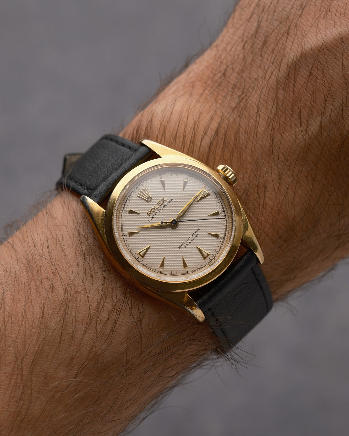 Rolex Oyster Perpetual Chronometer Ref. 6564 (Believed) Honeycomb | fresh rolex service