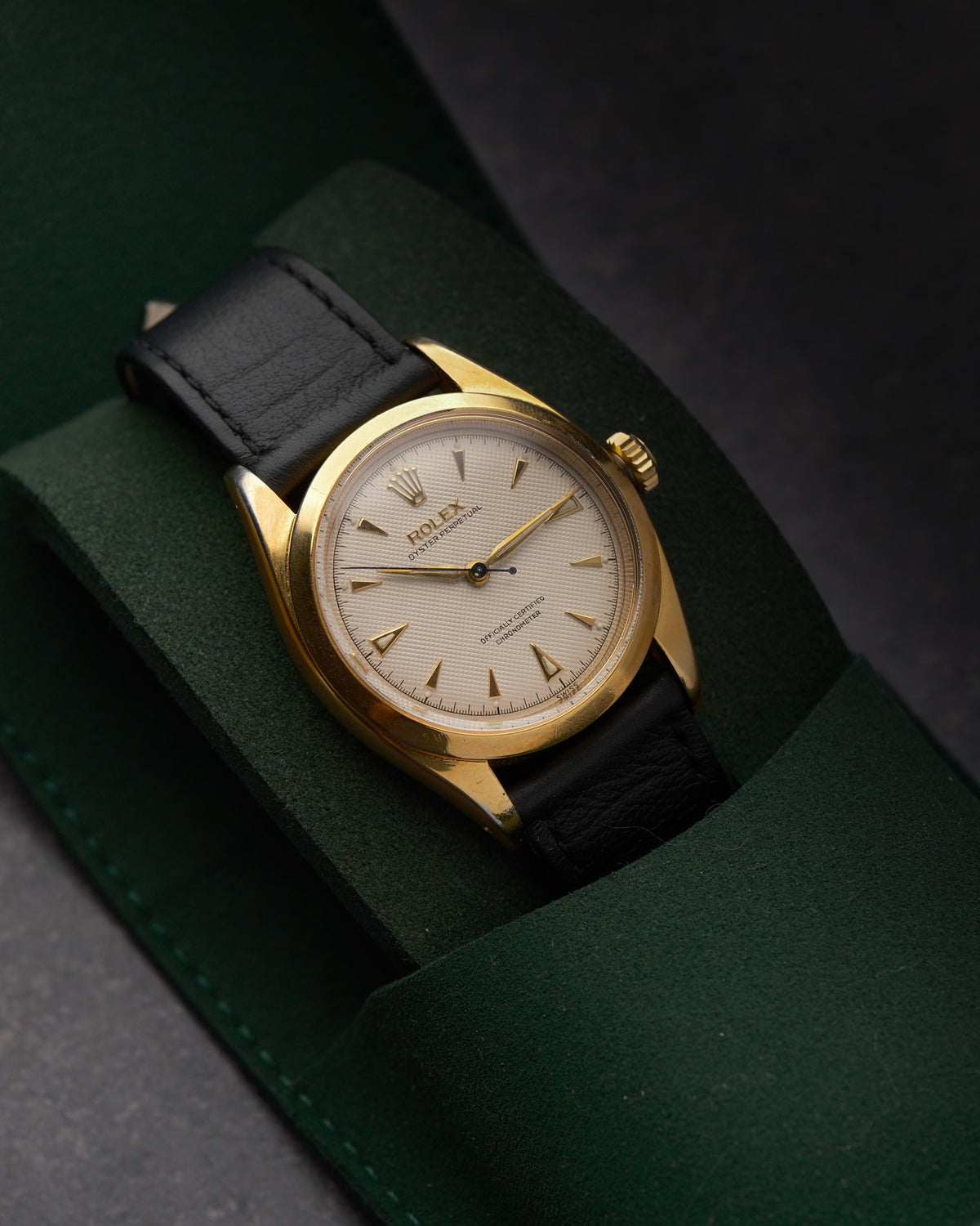 Rolex Oyster Perpetual Chronometer Ref. 6564 (Believed) Honeycomb | fresh rolex service