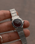 Cartier Santos octagon - lady - burgundy spider dial