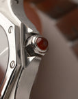 Cartier Santos octagon - lady - burgundy spider dial