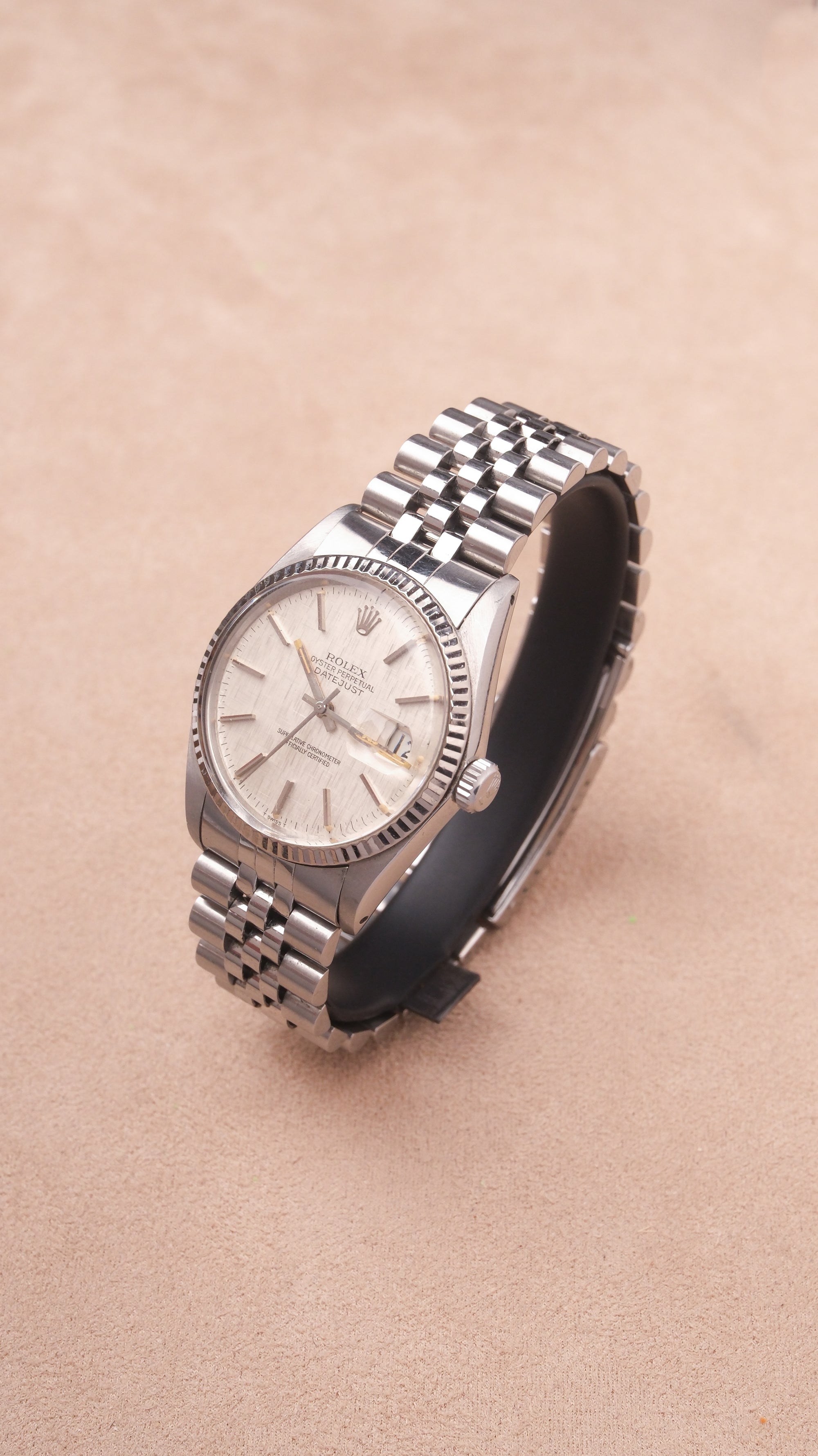 Rolex Datejust 36 Rare Sketch / Linen dial with stunning patina 16014
