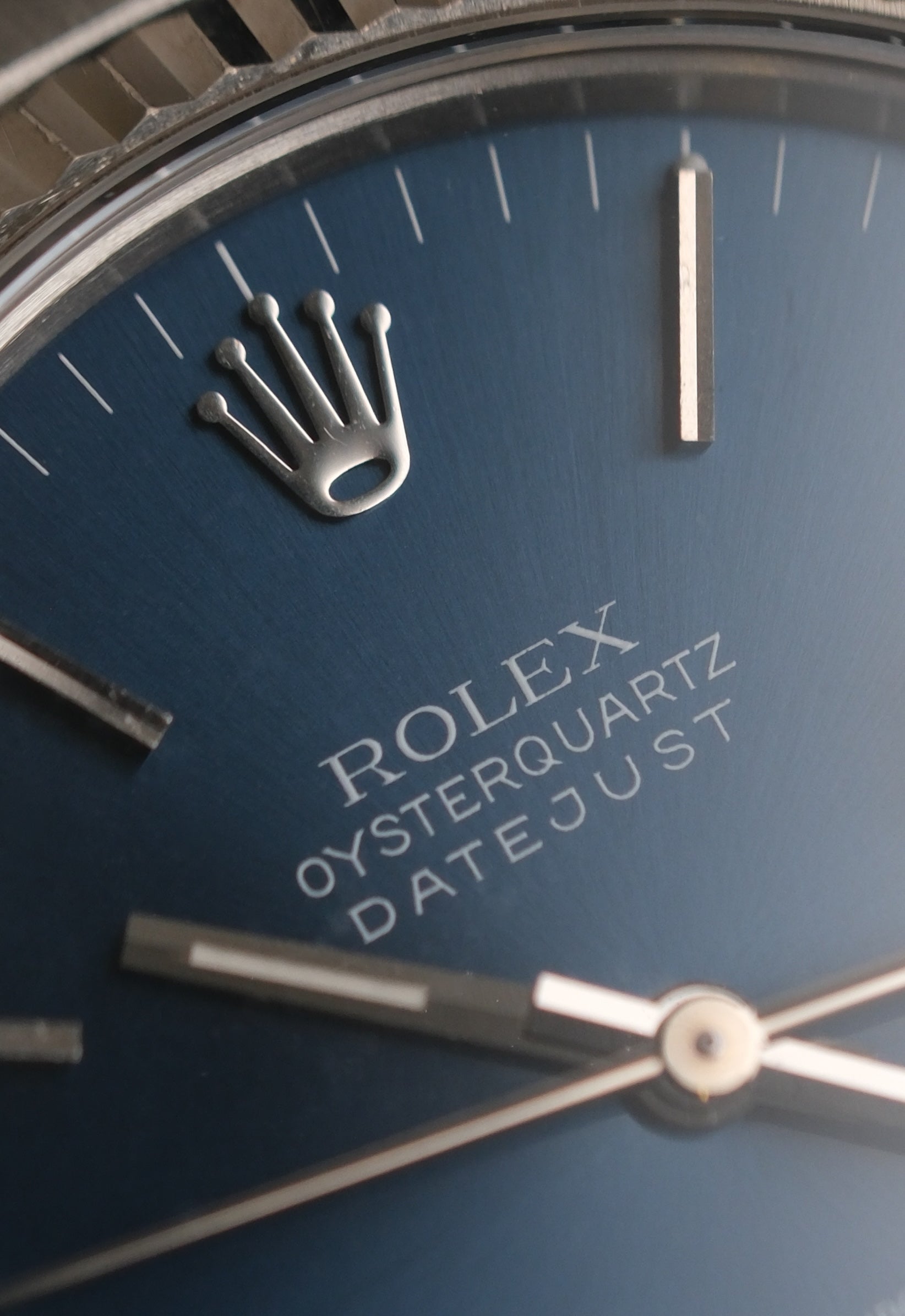Rolex Datejust Oysterquartz Rare blue dial unpolished / Minty 17014 - with papers