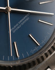 Rolex Datejust Oysterquartz Rare blue dial unpolished / Minty 17014 - with papers