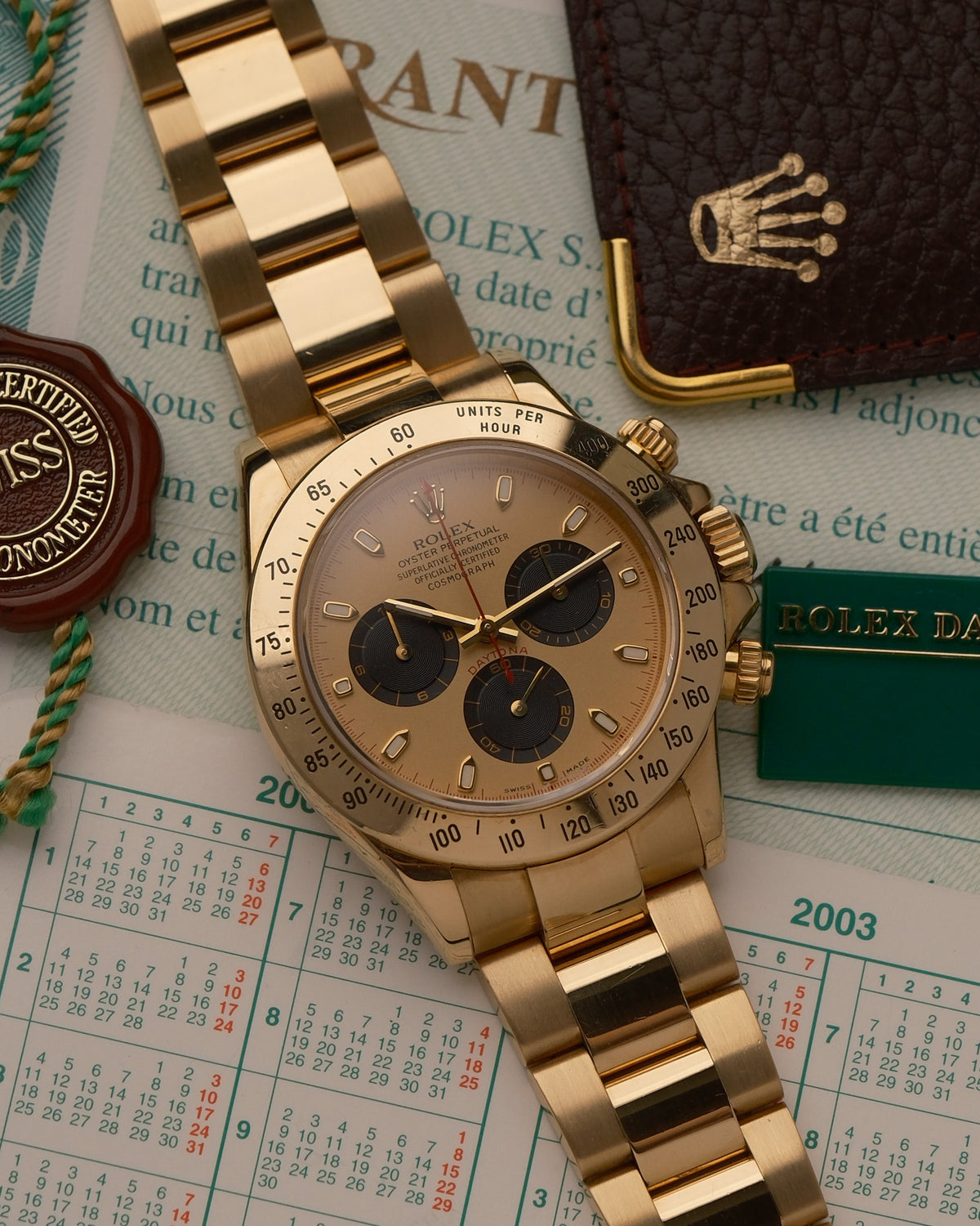 Rolex Daytona 116528 'Paul Newman' Dial – Full Set – 2002