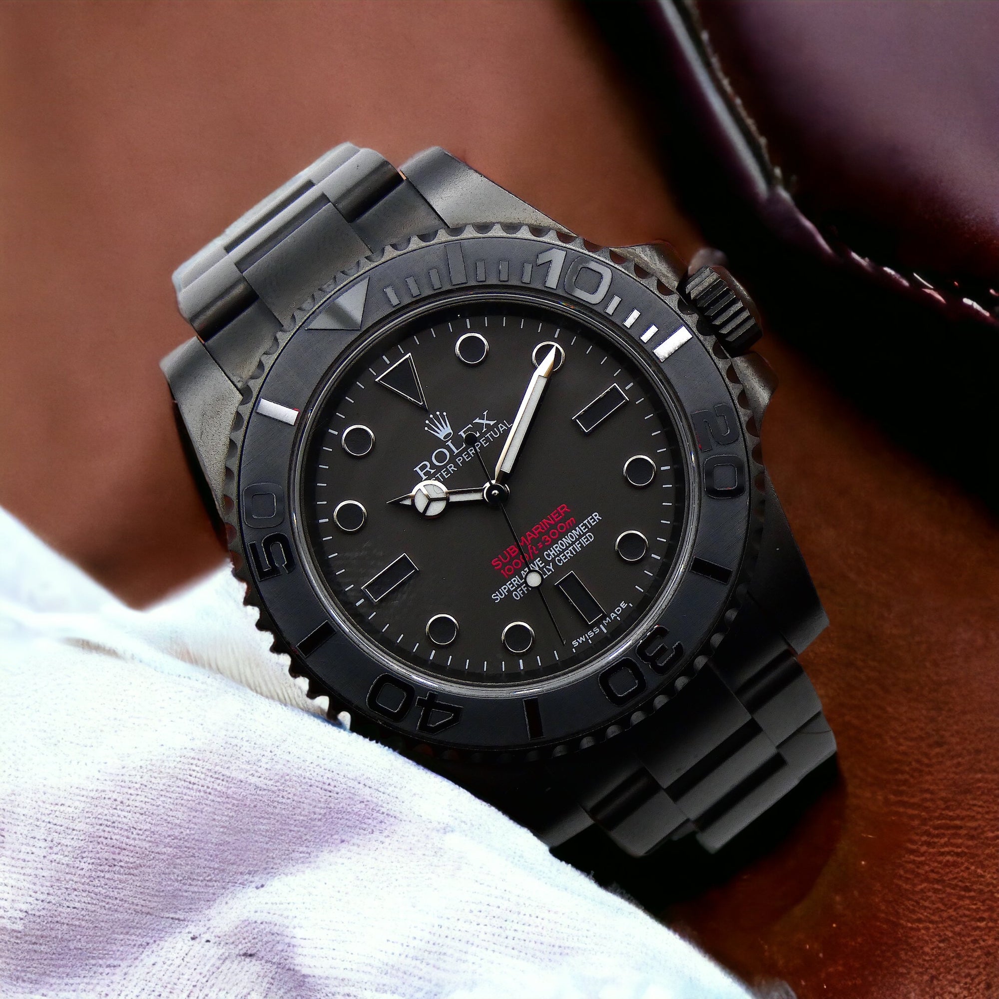 SOLD Rolex Submariner (No Date) Custom Submariner Black Venom 1/10
