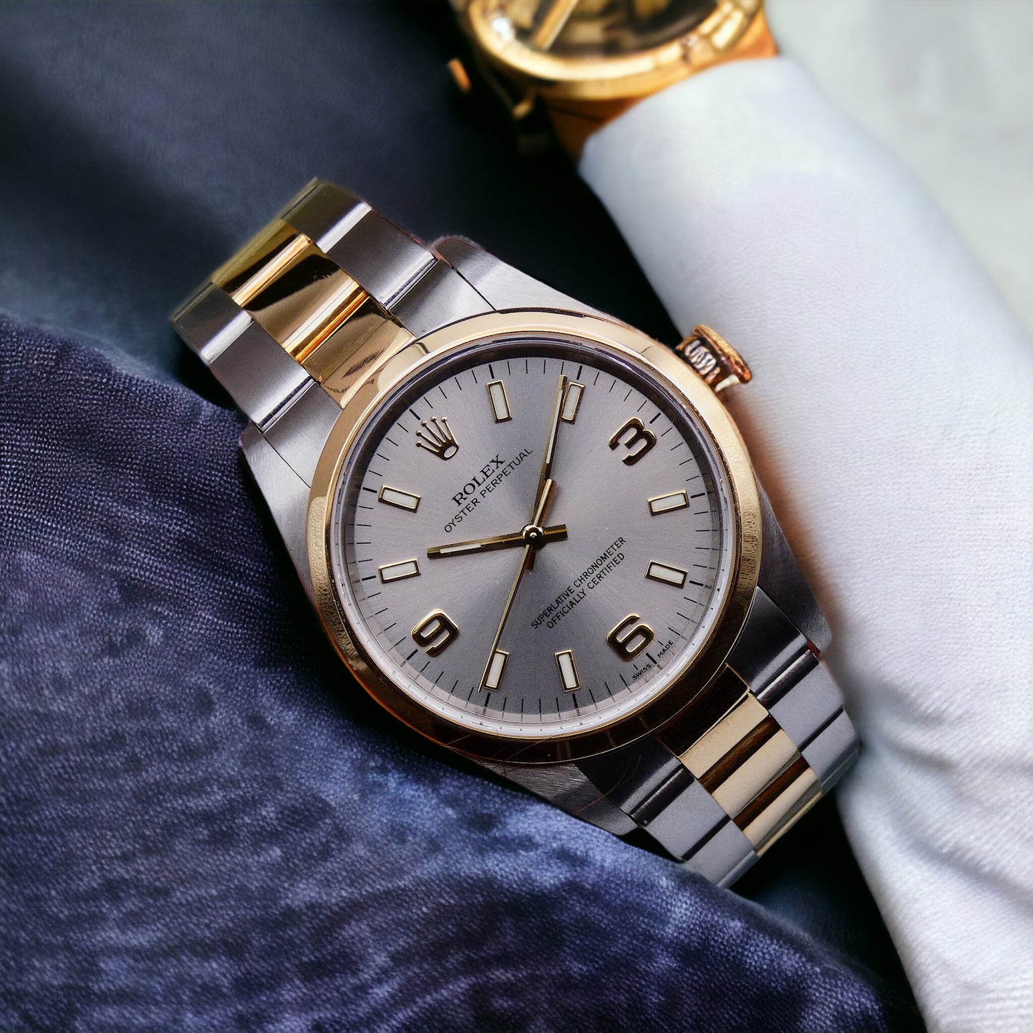 Rolex Oyster Perpetual 34 full set mint 14203M