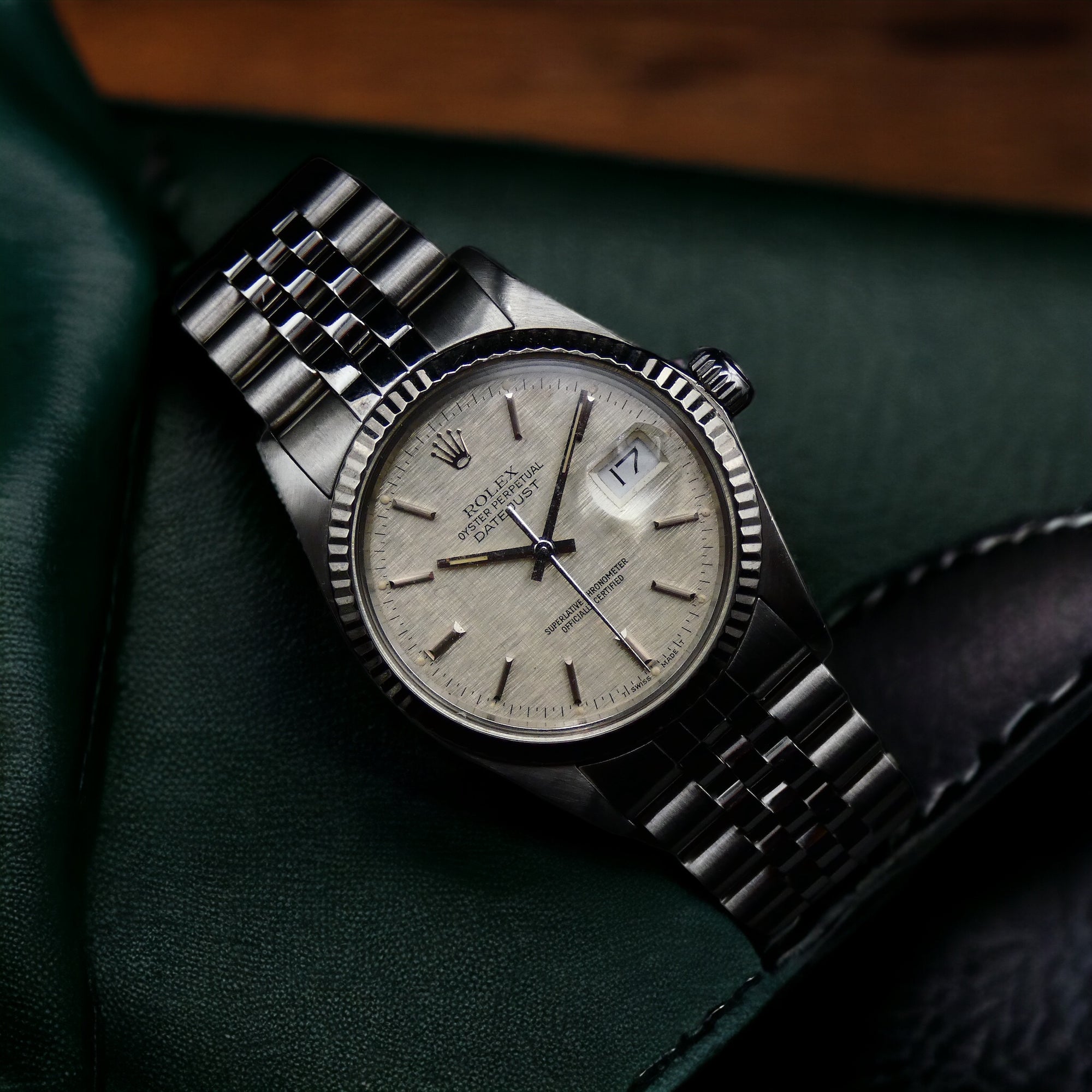 SOLD Rolex Datejust 36 Linen / 1986 16014