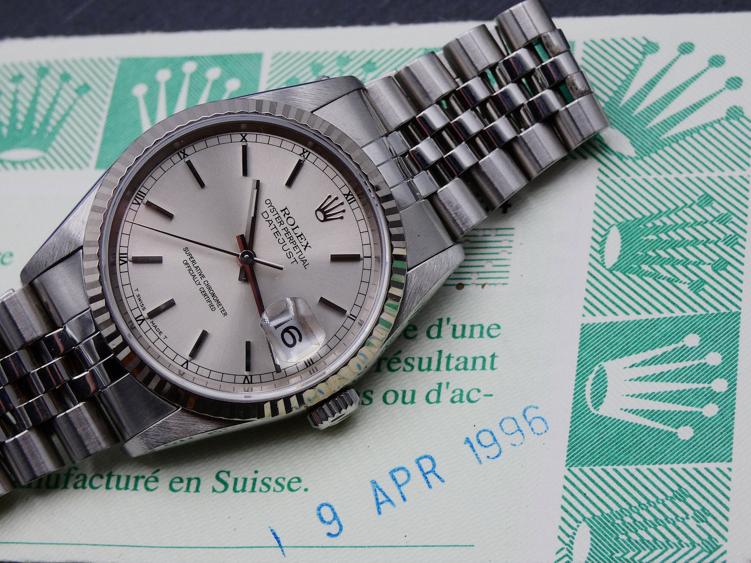 SOLD Rolex Datejust 36 1995 / mint