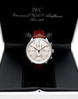 SOLD Portuguese Chronograph SS Silver Dial / Gold Numerals