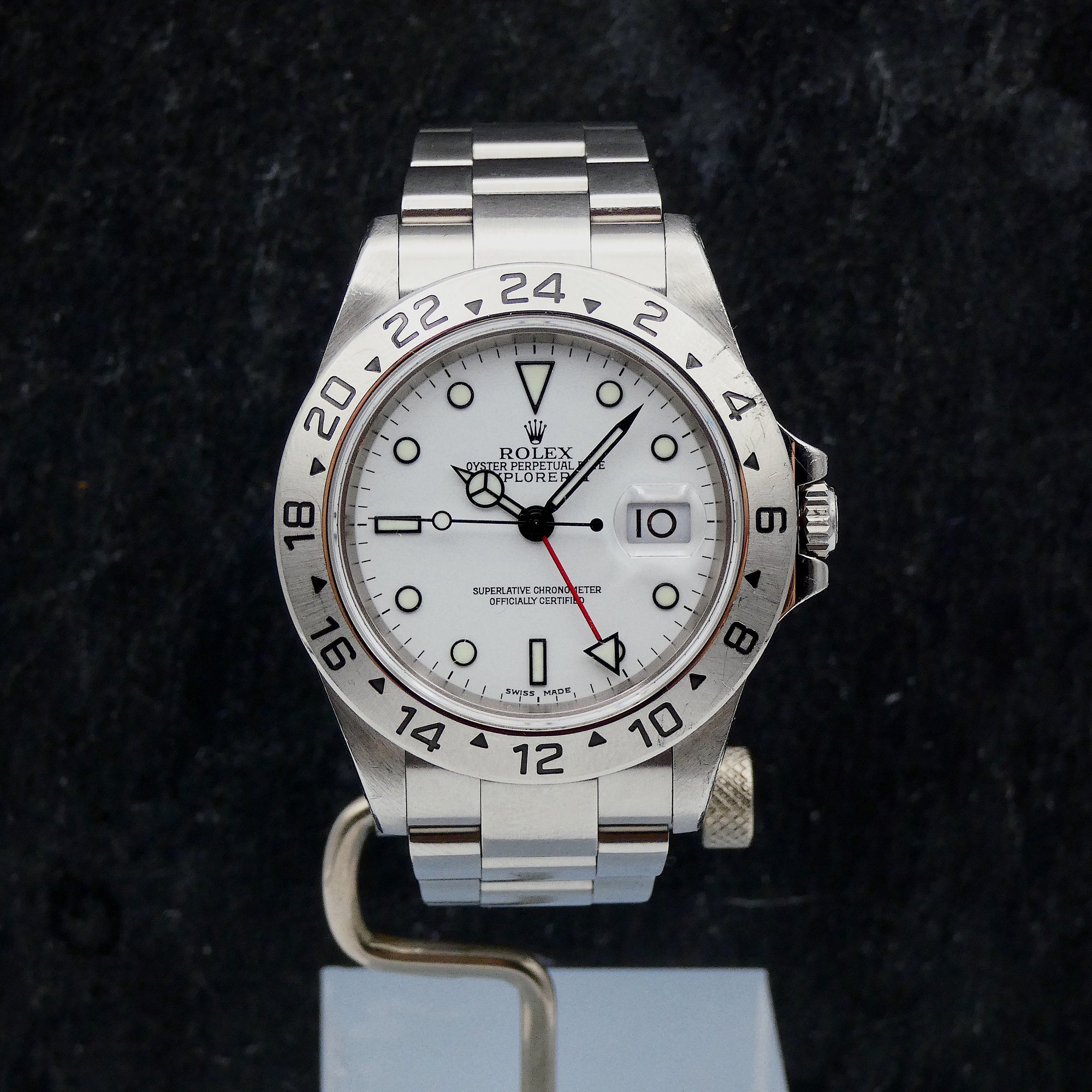 SOLD Rolex Explorer II Polar / unpolished / service papers
