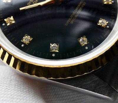 Rolex Datejust 36 Factory Diamond Dial / 1995 / Minty 16233G