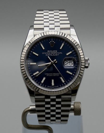 SOLD Rolex Datejust 36 Blue / Mint / 2020 new card