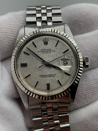 SOLD Rolex Datejust 36m Pie Pan Linen dial / Very rare