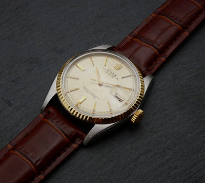 SOLD Rolex Rare Datejust 36 / 1963 / Radium / Doorstop dial