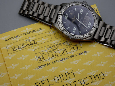 SOLD Breitling Aerospace MINT with papers 1997