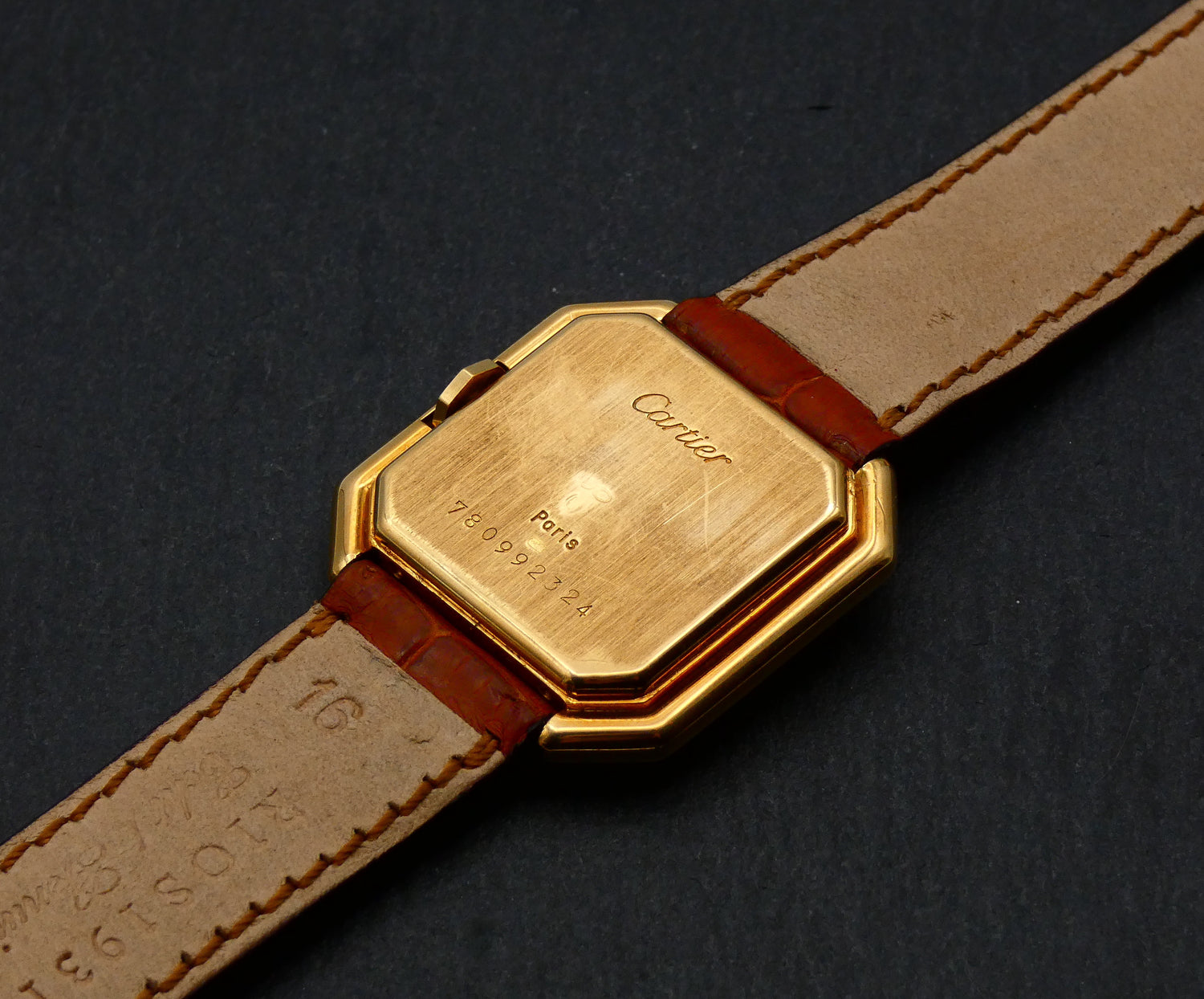 SOLD Cartier Ceinture 18k Paris Dial