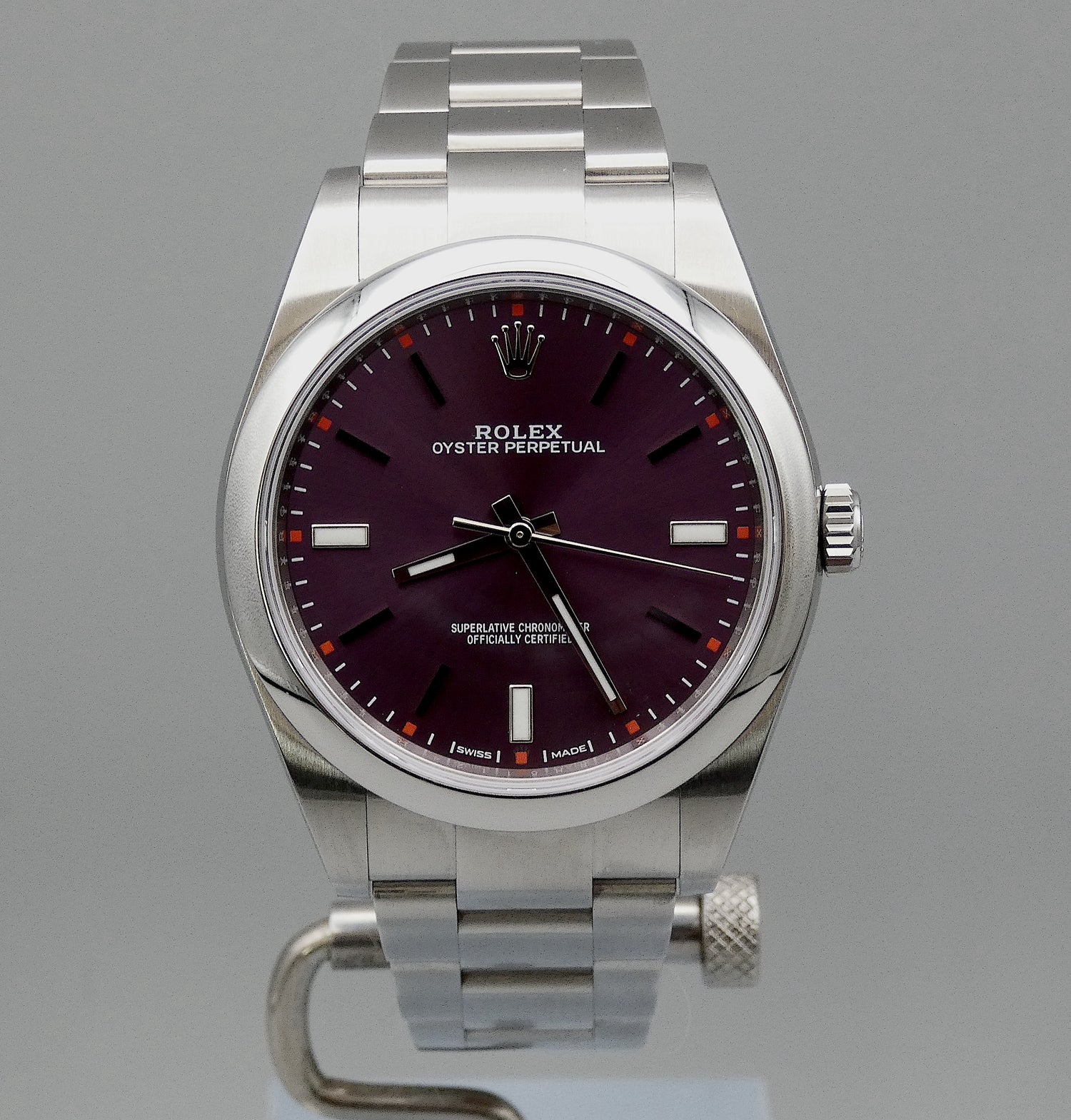 SOLD Oyster Perpetual 39mm NOS / Grape purple dial