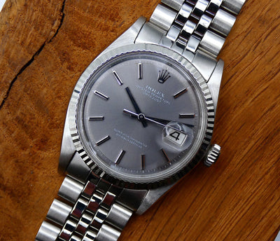 SOLD Rolex Datejust 36 Rare Ghost / Slate / 1969