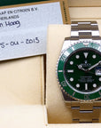 SOLD Rolex Submariner "Hulk" 2013 Mint NL delivered