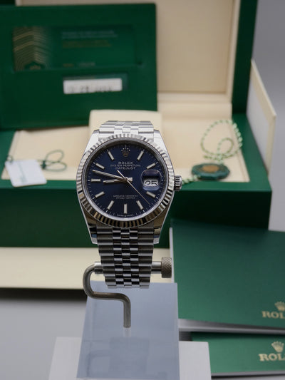 SOLD Rolex Datejust 36 Blue / Mint / 2020 new card