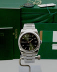 SOLD Rolex Air-King Olive Green Full set MINT