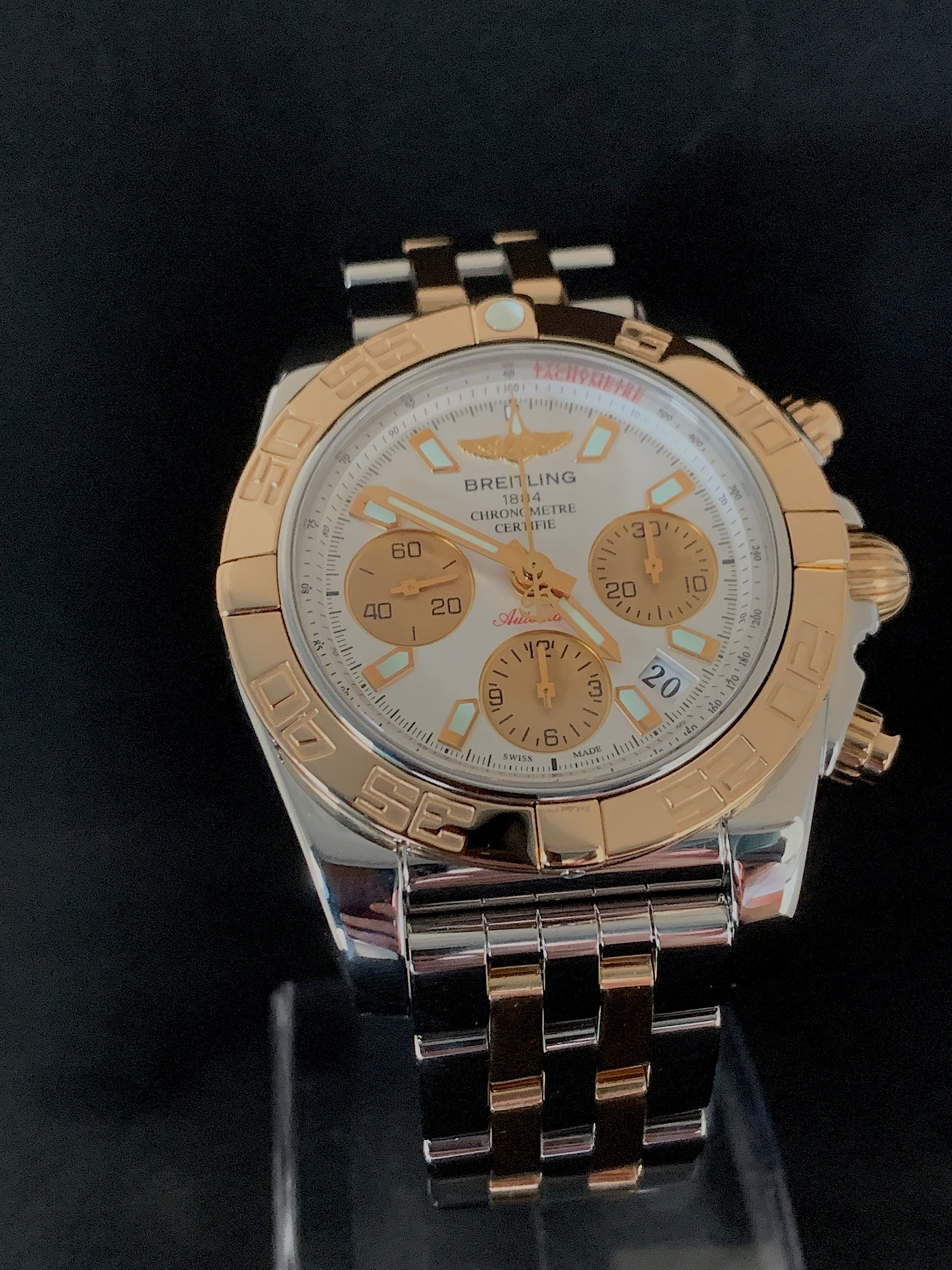 SOLD Breitling Chronomat 41 Mint Full Set rose gold