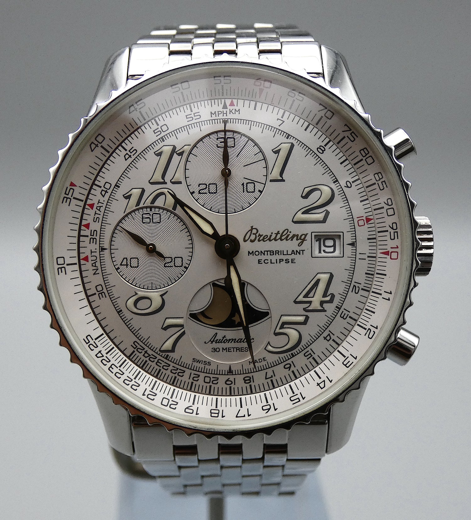 SOLD Breitling Navitimer Montbrillant Eclipse Full set