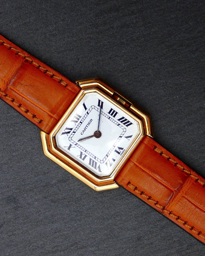 SOLD Cartier Ceinture 18k Paris Dial