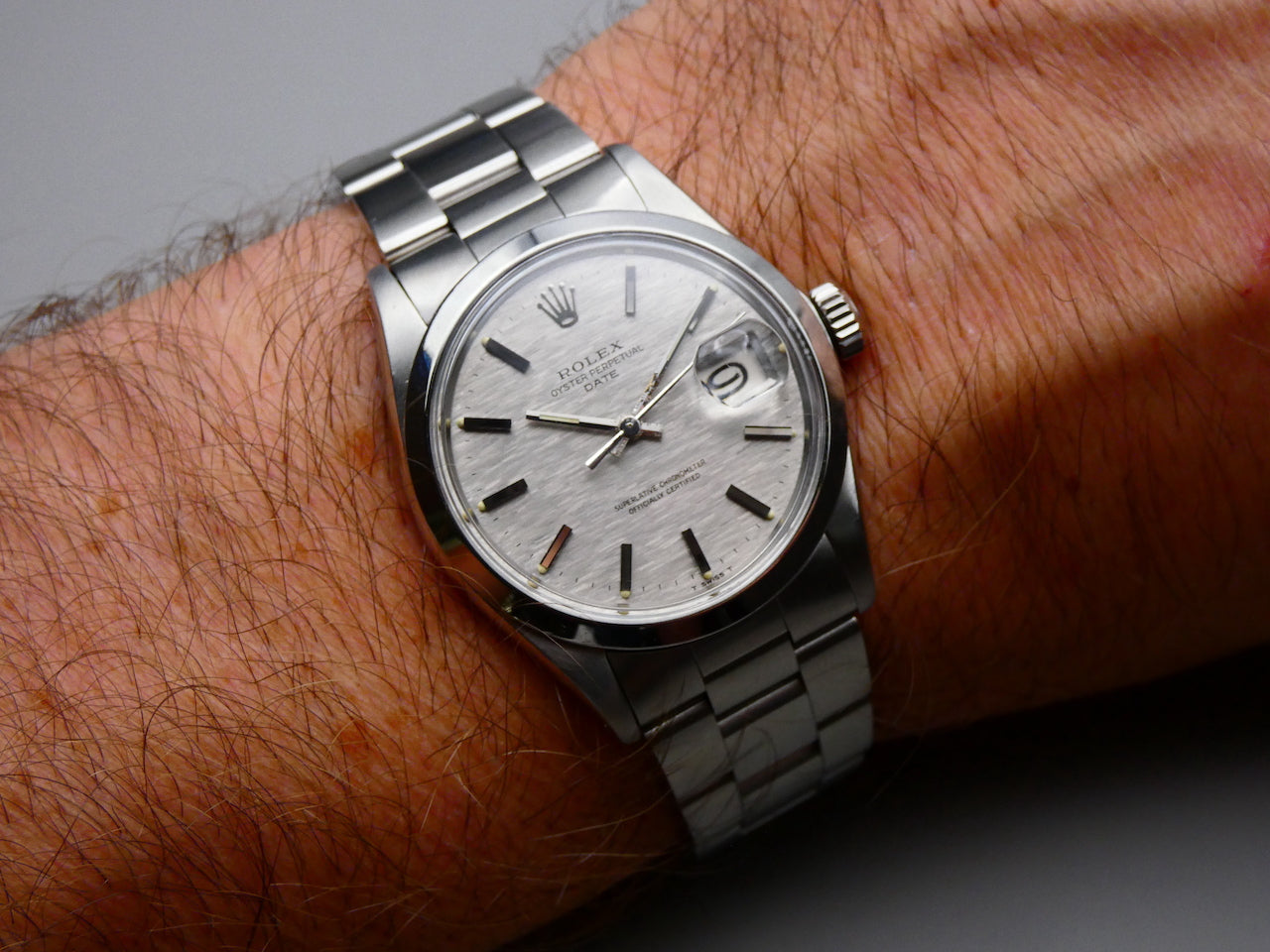 SOLD Rolex Rare Oyster Perpetual Date Shantung / Mosaic dial / 1970