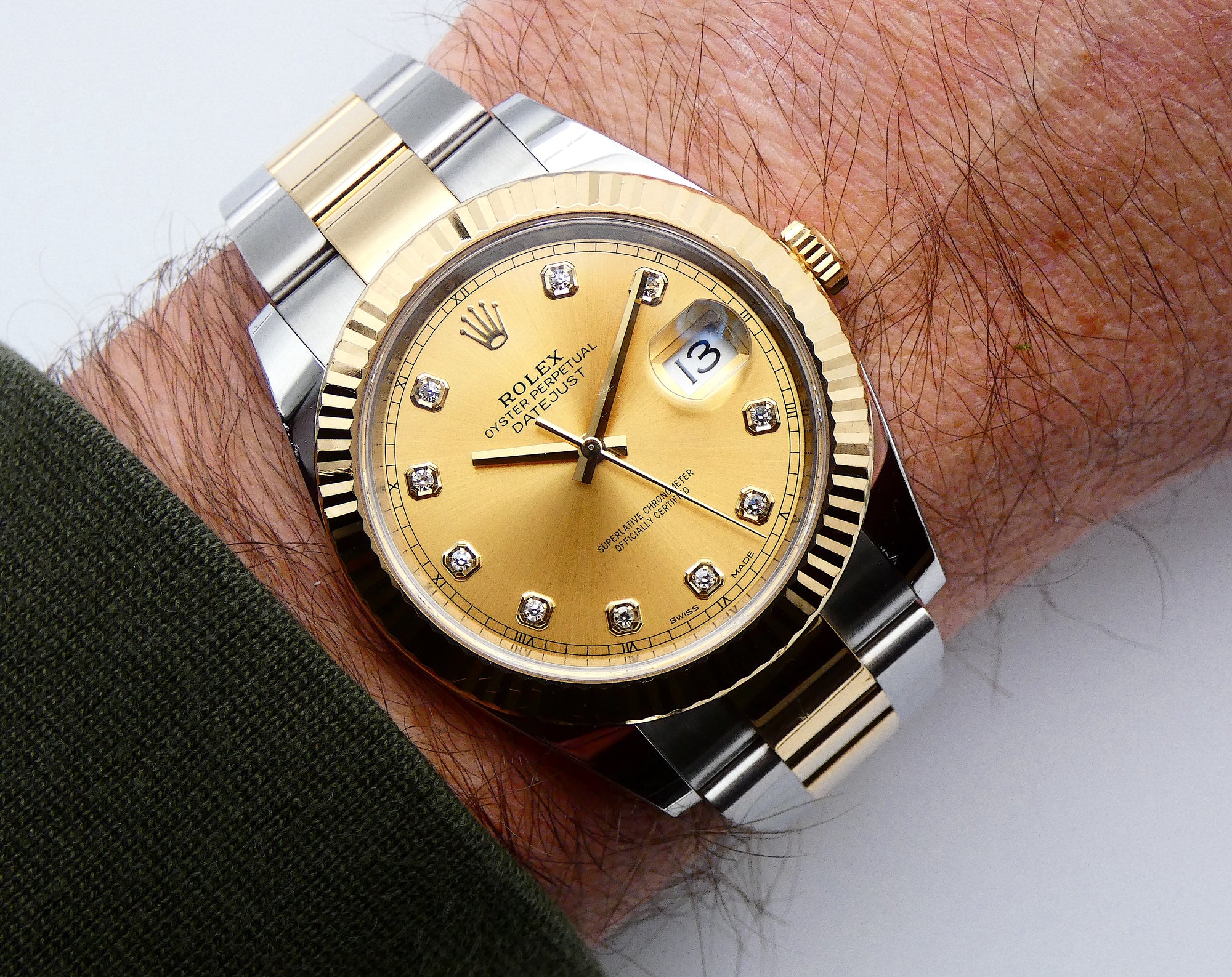 SOLD Rolex Datejust 41 Diamond dial / 2019 full set NL