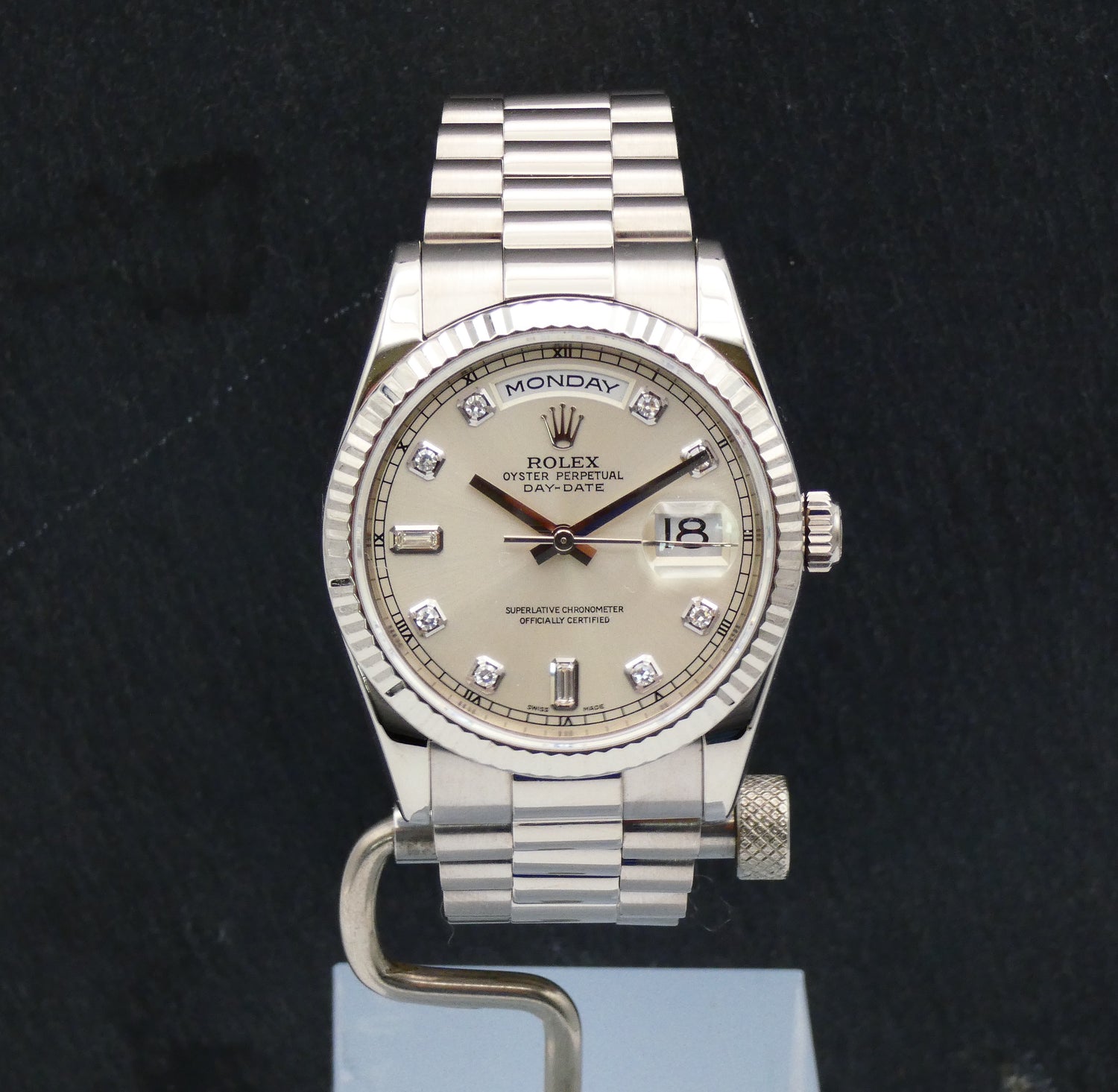 SOLD Rolex Day-Date 36 Mint / 118239 / Diamond dial 2002