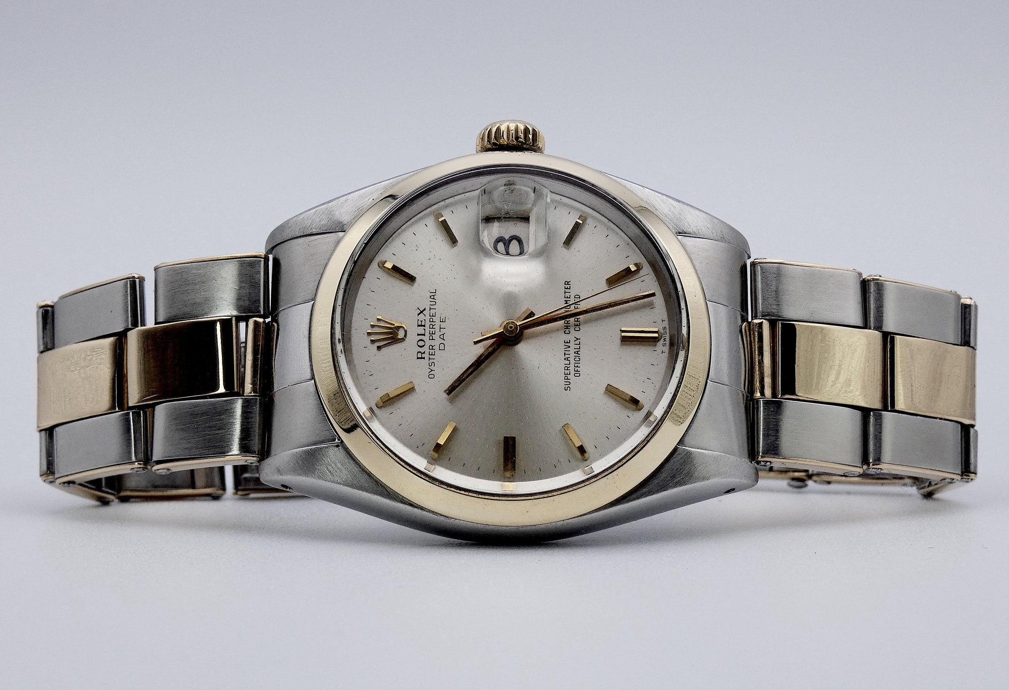 SOLD Rare Oyster Perpetual Date 1966 / Rivet stretch bracelet