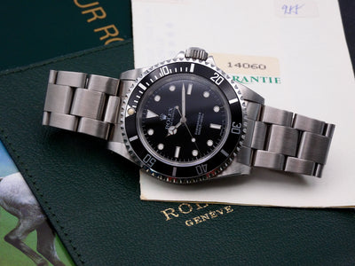 SOLD Rolex Submariner 14060 1990 A++ / serviced with warranty and papers