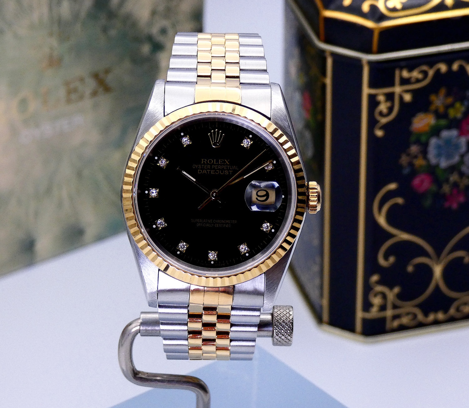 Rolex Datejust 36 Factory Diamond Dial / 1995 / Minty 16233G