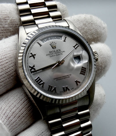 SOLD Rolex Day-Date 36 White gold - serviced - warranty