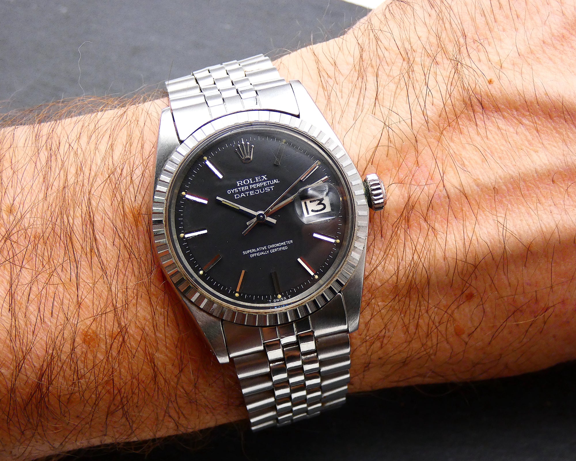 SOLD Rolex Datejust 36 - Grey/Black with papers
