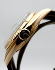 SOLD Mint Datejust 18k Rose 36mm / 1966 / PiePan doorstop dial