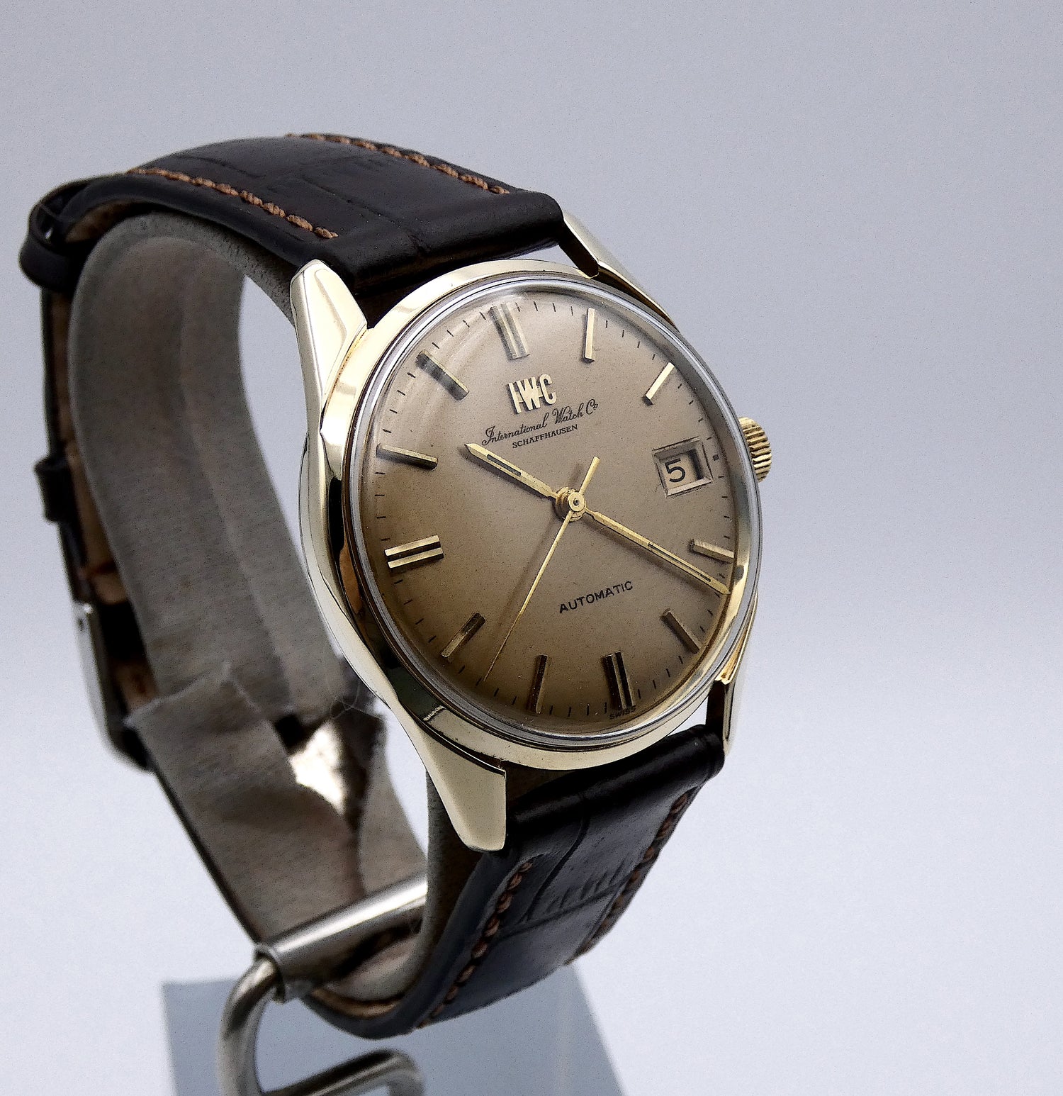 SOLD IWC Vintage 14K Gold 35mm Portofino