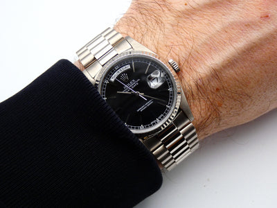 SOLD Rolex Day-Date 36 Black dial / serviced / warranty 18239