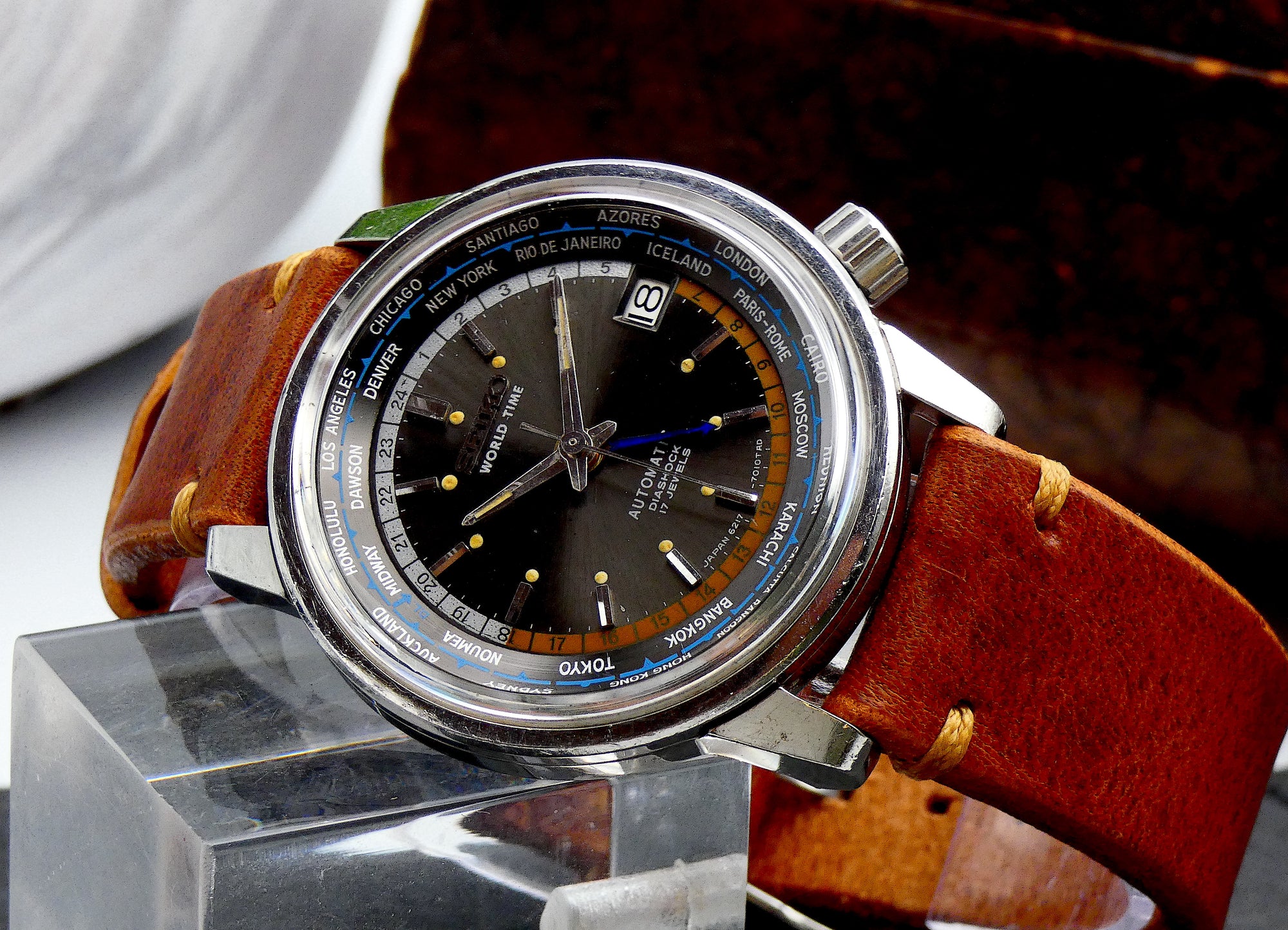 SOLD Seiko Super Rare Tokyo Olympics World Time / 1967