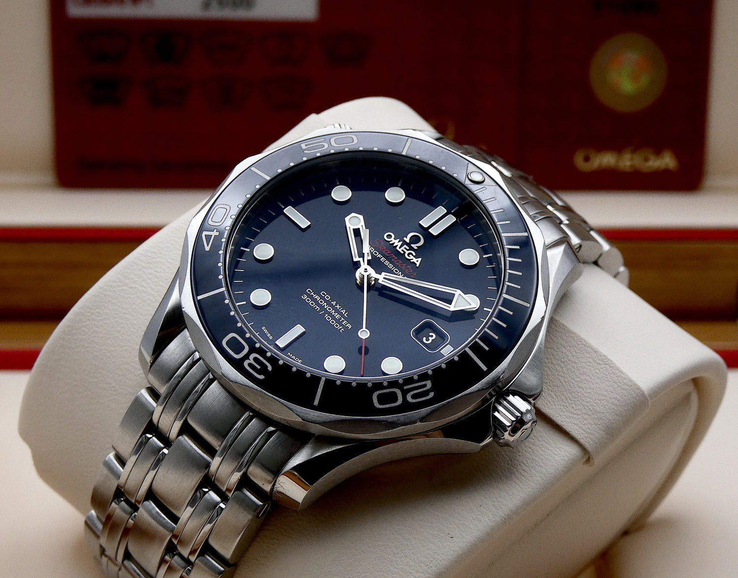 SOLD Seamaster Diver 300M Blue full set 2015 / with micro adjust clasp