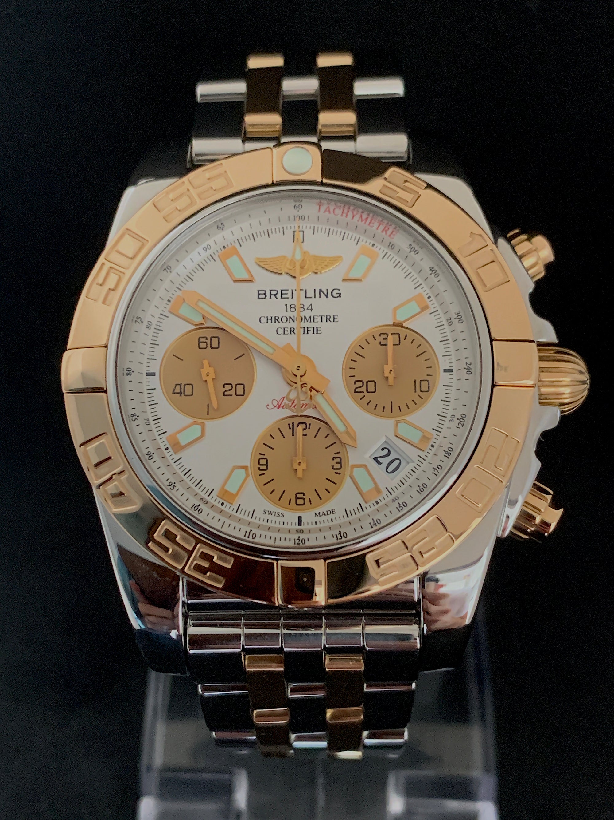 SOLD Breitling Chronomat 41 Mint Full Set rose gold