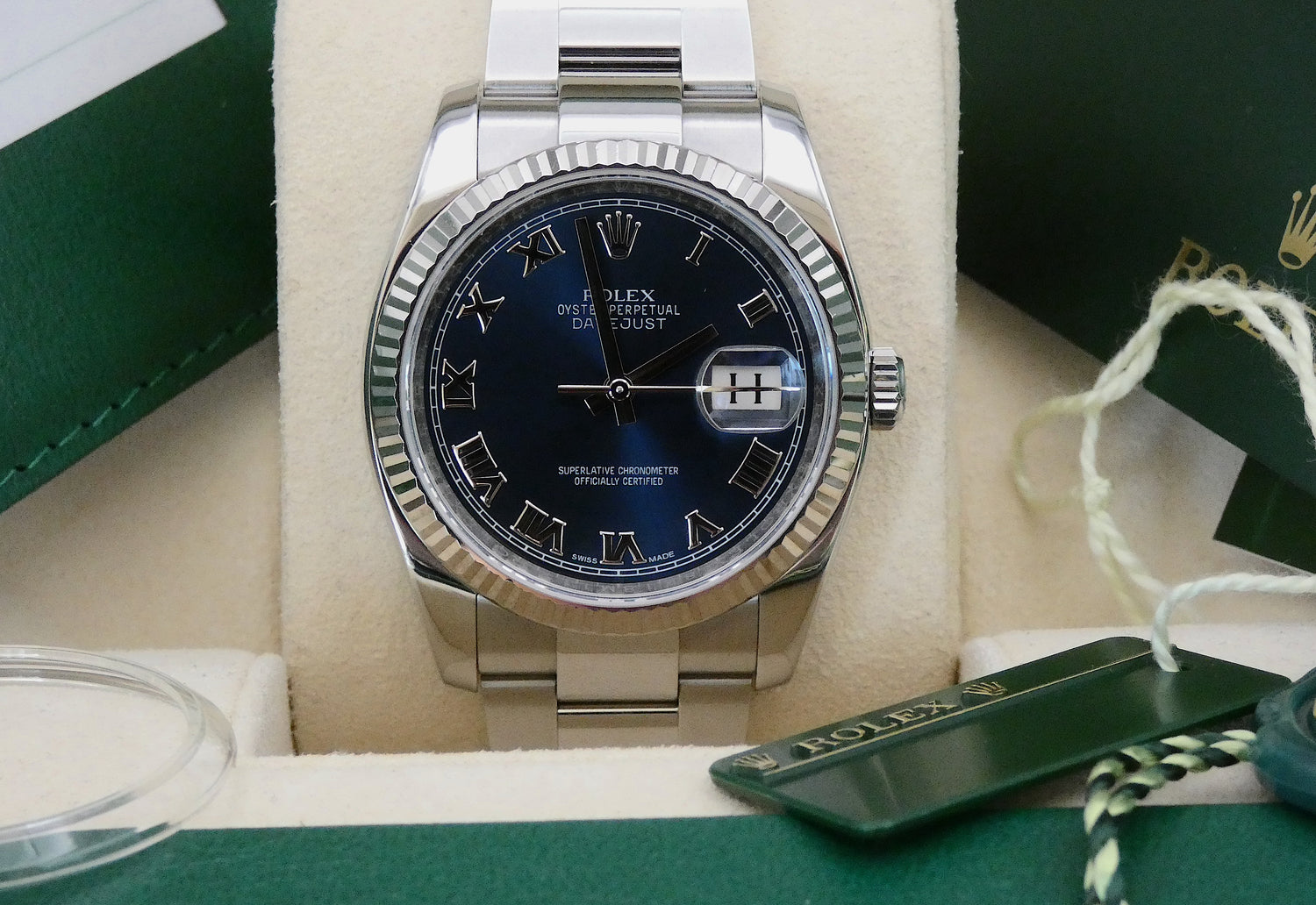 SOLD 116234 Datejust 36 / Blue dial / Full Set 2016